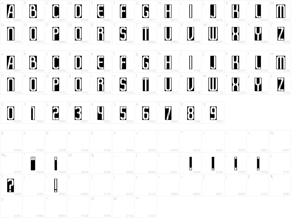 Arrivals And Departures Character Map