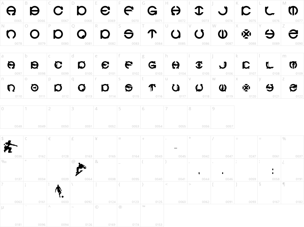 Cuez Ver6 Character Map