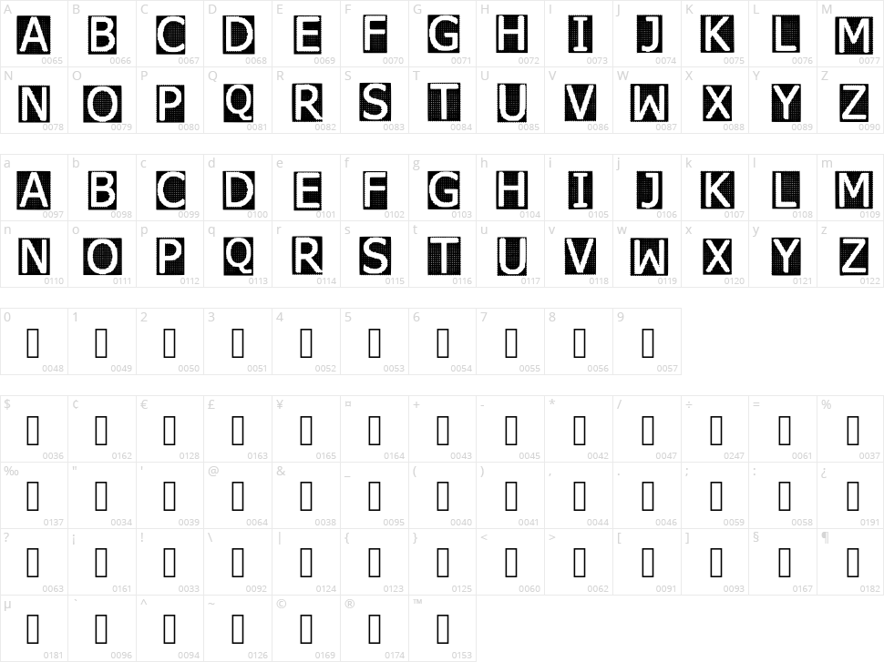 Dalaska Character Map