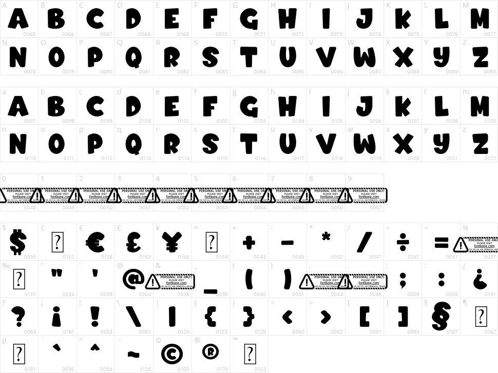 Enjoy Little Character Map