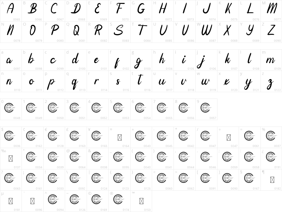 Fair Enough Character Map
