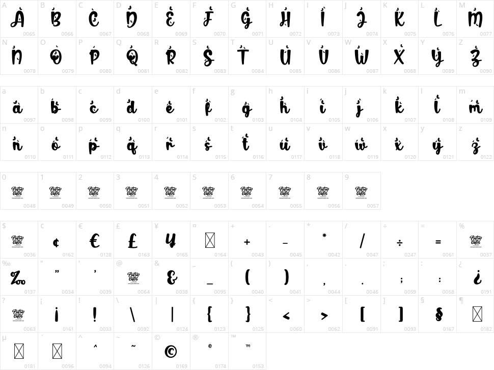 Fresh Spring Character Map