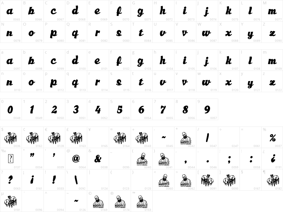 Good Morning My Love Character Map