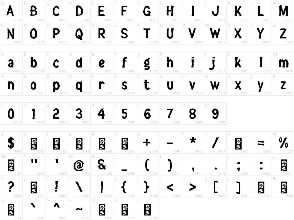 j Jungkir Character Map