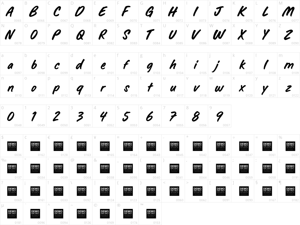 Paradise Found Character Map