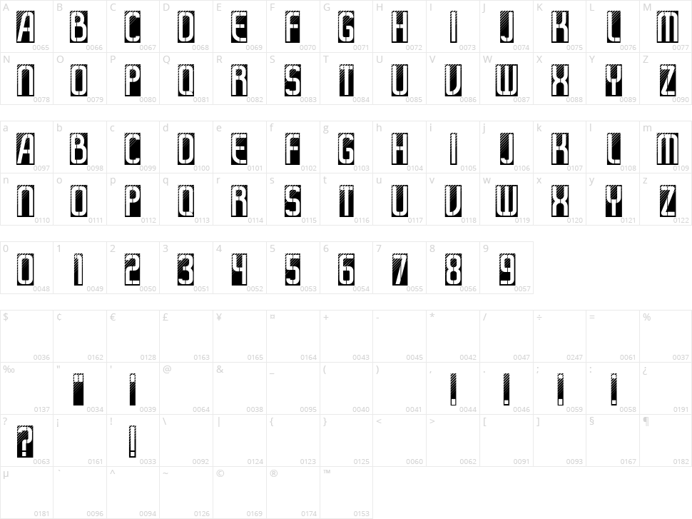 Scheduling Character Map