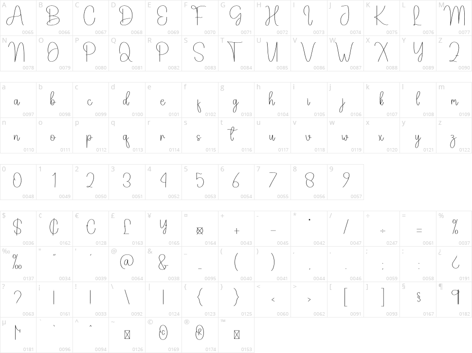 Spooky Spell Character Map