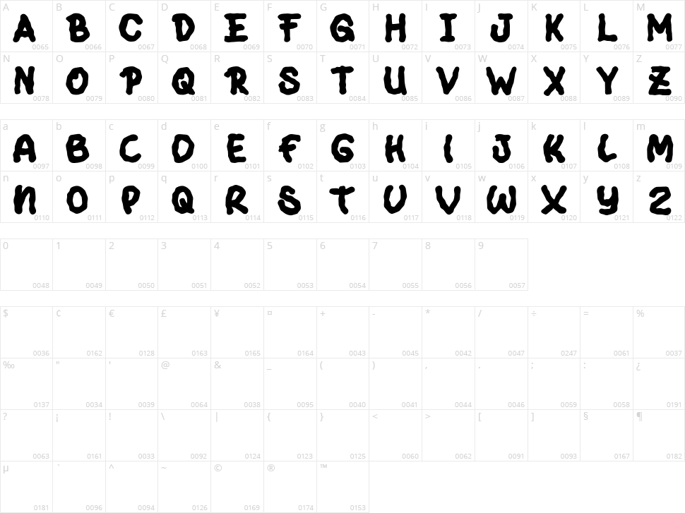 Spooky Zombie Character Map