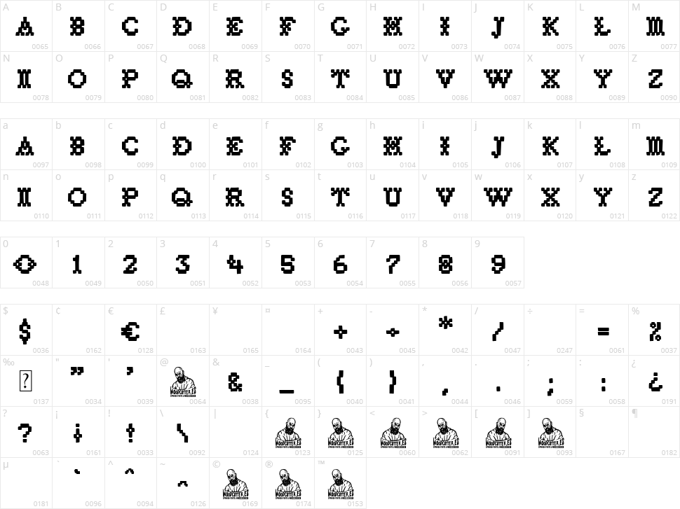 Vuelta De Campana Character Map