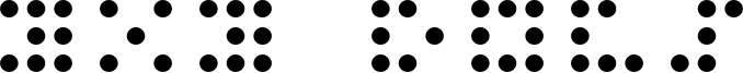 3x3 Dots Font