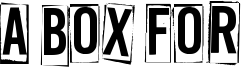 A Box For Font