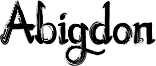 Abigdon Font