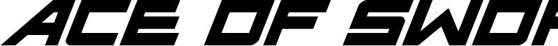 Ace of Swords Font