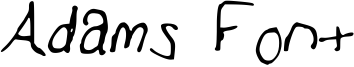 Adams Font Font