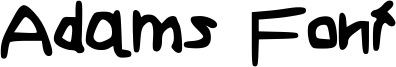 Adams Font Font