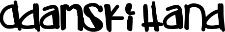 Adamski Hand Font