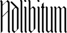 Adlibitum Font