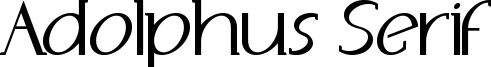 Adolphus Serif Font