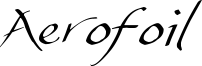 Aerofoil Font