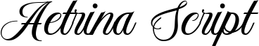 Aetrina Script Font