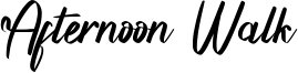Afternoon Walk Font