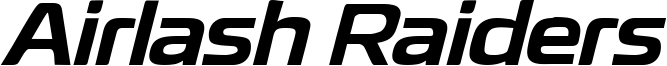 Airlash Raiders Font