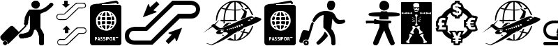 Airport Icons Font