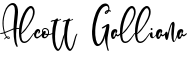 Alcott Galliana Font