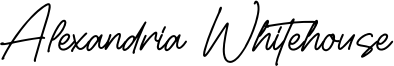 Alexandria Whitehouse Font