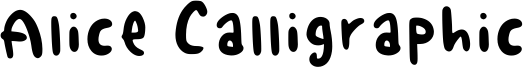 Alice Calligraphic Font