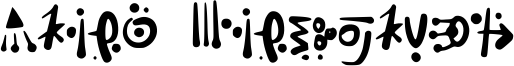 Alien Hieroglyph Font