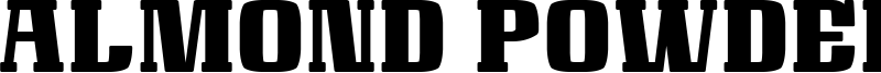 Almond Powder Font