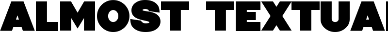 Almost Textual Font