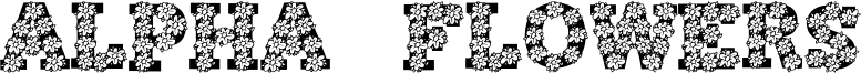 Alpha Flowers Font