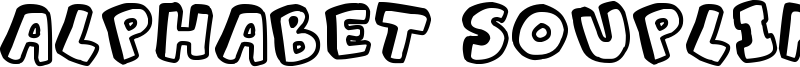 Alphabet Souplings Font