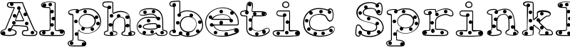 Alphabetic Sprinkles Font