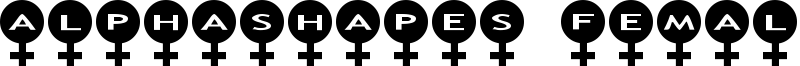 AlphaShapes female Font
