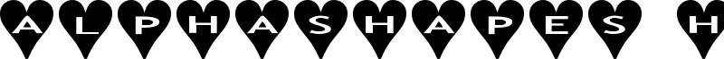 AlphaShapes Hearts Font