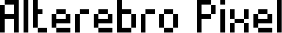 Alterebro Pixel Font