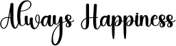 Always Happiness Font