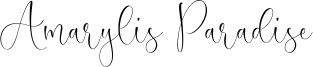 Amarylis Paradise Font