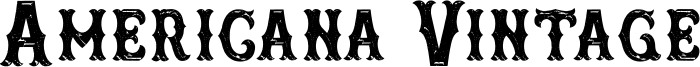 Americana Vintage Font