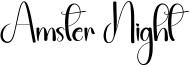 Amster Night Font