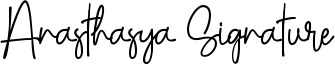 Anasthasya Signature Font