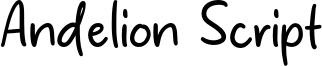 Andelion Script Font
