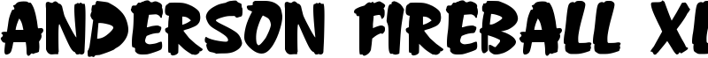 Anderson Fireball XL5 Font