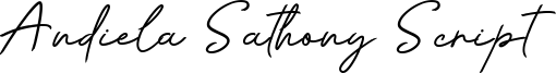 Andiela Sathony Script Font