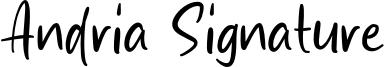 Andria Signature Font