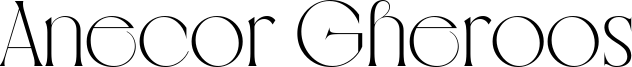 Anecor Gheroos Font