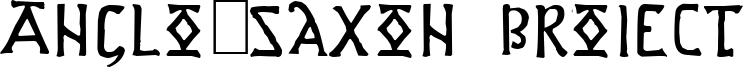 Anglo-Saxon Project Font